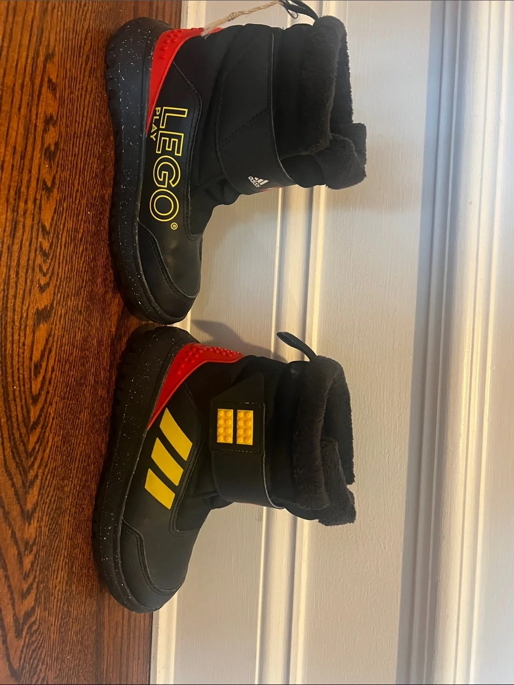 adidas x LEGO Kids' Black Winter Snow Boots